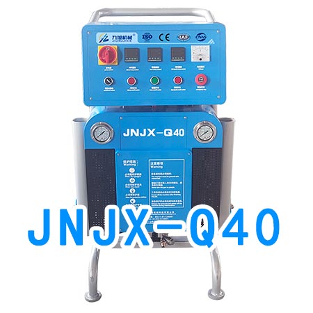 冷庫墻體保溫聚氨酯噴涂機(jī)現(xiàn)場(chǎng)施工(圖2) JNJX-Q40聚氨酯噴涂機(jī)